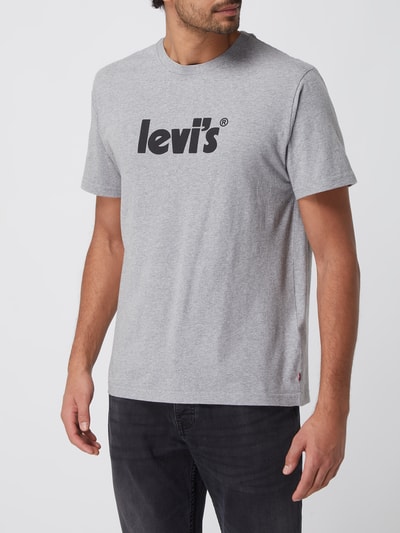 Levi's® Relaxed Fit T-Shirt mit Logo Mittelgrau Melange 4