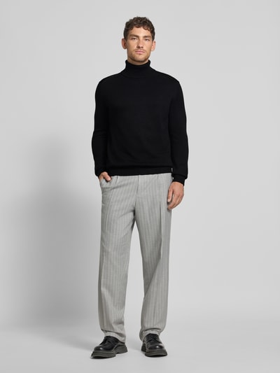 ARMANI EXCHANGE Regular fit van coltrui van een scheerwolmix, model 'Lupetto' Zwart - 1