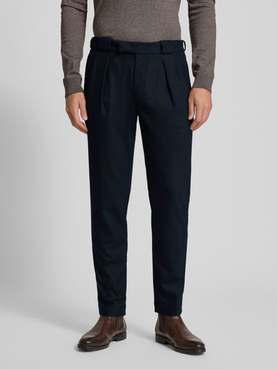 g1920 Stoffen broek met achterzakken, model 'Livio' Marineblauw - 4