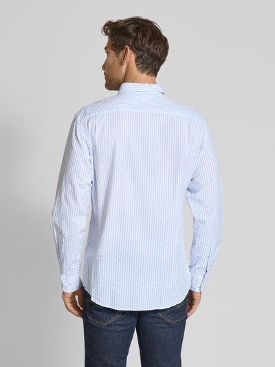 Christian Berg Men Regular fit vrijetijdsoverhemd met button-downkraag Bleu - 5