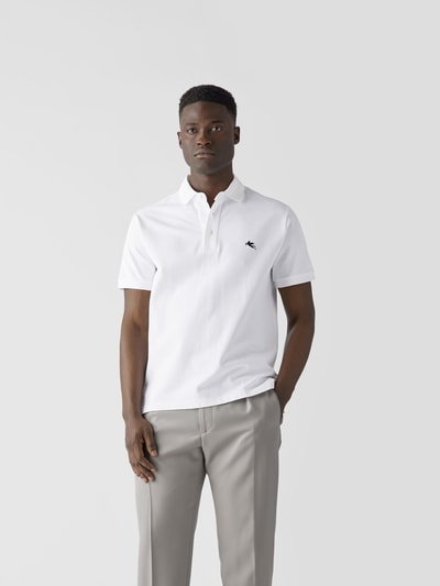 Etro Poloshirt mit Label-Stitching Weiss 4