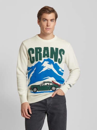 MC2 Saint Barth Strickpullover aus Woll-Mix Modell 'CRANS MONT' Offwhite 4