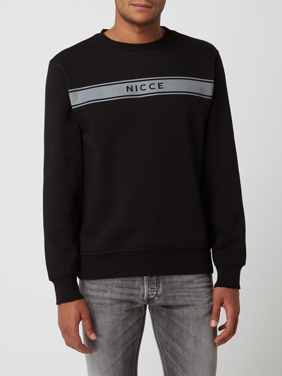 Nicce London Sweatshirt mit Logo-Print Modell 'Axiom' Black 4