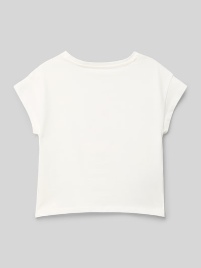 Mango T-Shirt mit Motiv-Print Ecru 3