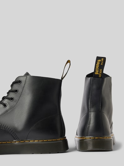 Dr. Martens Veterboots van leer met siernaad, model 'Thurston Chukka' Zwart - 2