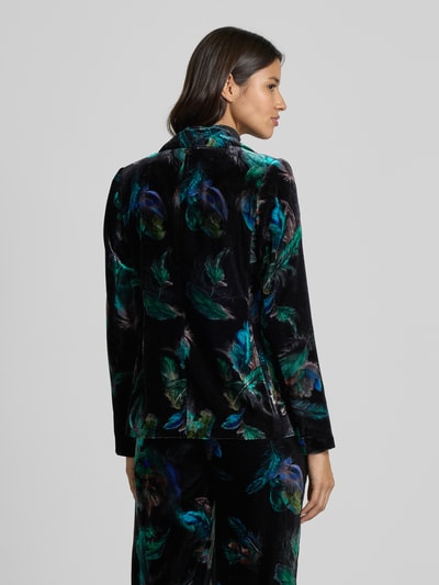 Marc Cain Slim fit blazer van wolmix met klepzakken Donkergroen - 5