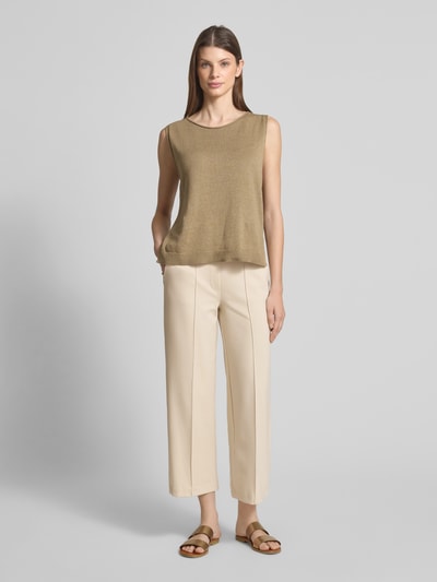 Smith and Soul Stoffen broek met elastische band Beige - 1