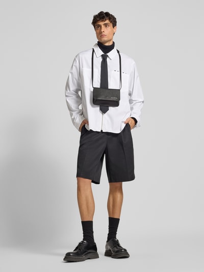 Marni Kulturbeutel mit Label-Print Black 1