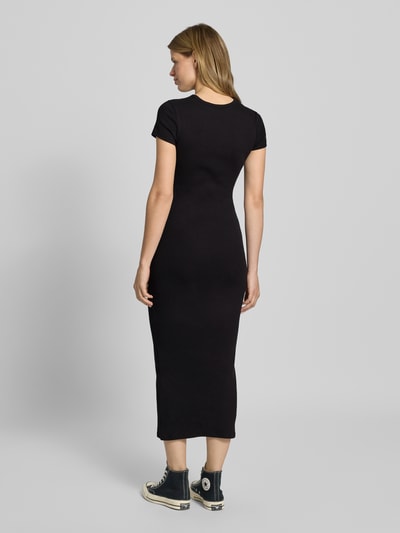 Tommy Jeans Körpernahes Midikleid aus Baumwoll-Mix Black 5
