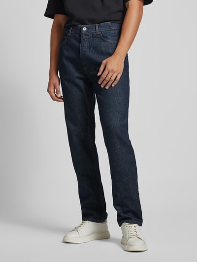 Hugo Blue Jeans met steekzakken, model 'Jonah' Donkerblauw - 4