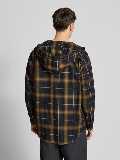 Hugo Blue Oversized Hemdjacke aus reiner Baumwolle Modell 'EBHOOD' Oliv 5