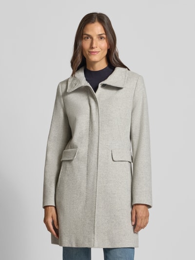 Gil Bret Mantel mit Stehkragen Hellgrau Melange 4
