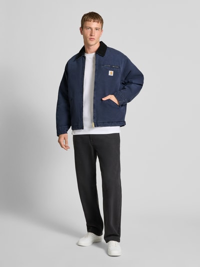 Carhartt Work In Progress Regular Fit Jacke aus reiner Baumwolle mit Umlegekragen Marine 1