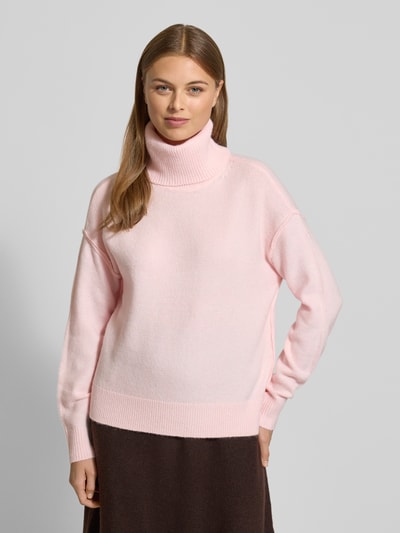 Christian Berg Woman Relaxed Fit Pullover in Strick-Optik Hellrosa 4