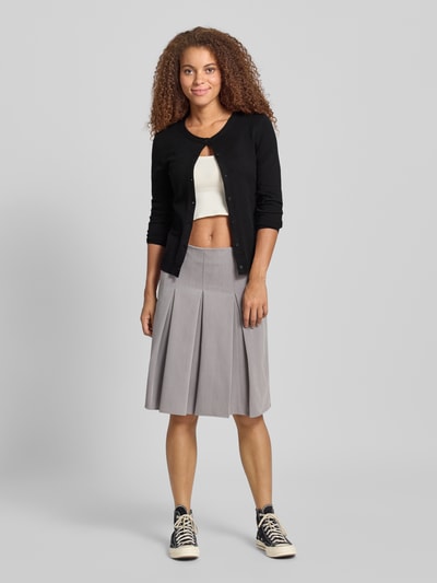 Pieces Slim fit gebreid jack van viscosemix, model 'NORA'  - 1