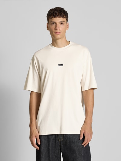 Hugo Blue Regular Fit T-Shirt aus reiner Baumwolle Weiss 5