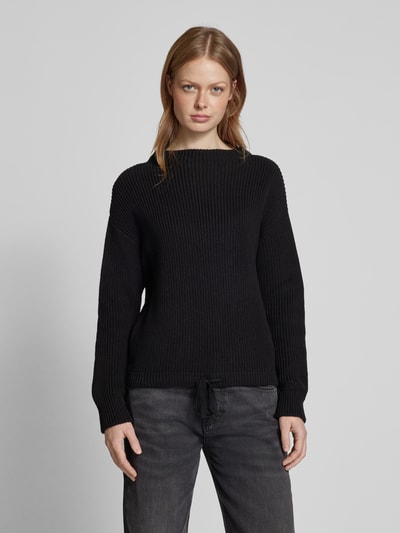 Jake*s Casual Oversized Strickpullover aus Viskose Black 4