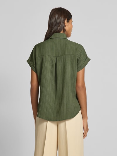 ZABAIONE Overhemdblouse met knoopsluiting Kaki - 5