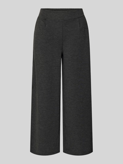 Produktfoto, Stoffhose mit Eingrifftaschen von ICHI w kolorze jednolitym, luźny krój, elastyczny pas, tkanina z dodatkiem wiskozy, widoczne kieszenie.