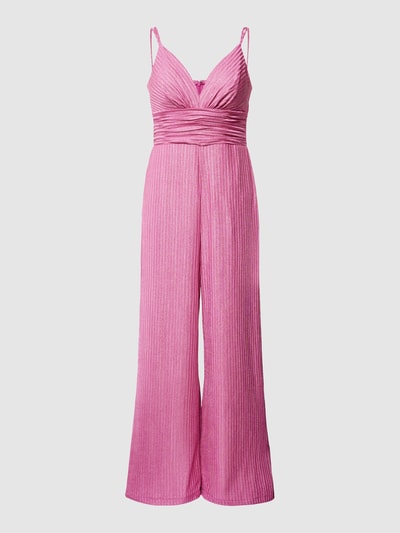 V.M. Jumpsuit mit Plisseefalten Pink 2