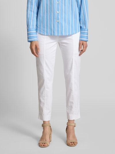TONI Regular Fit Jogpants mit verkürztem Schnitt Modell 'Sue' Weiss 4