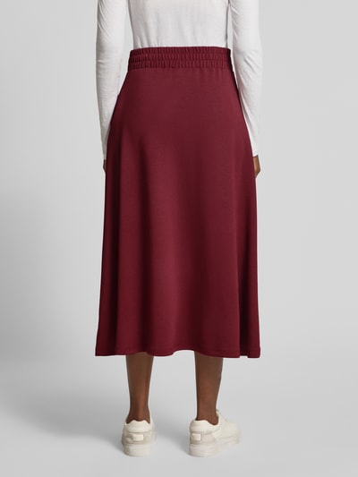 Soyaconcept Midirock mit elastischem Bund Modell 'BANU' Bordeaux 5