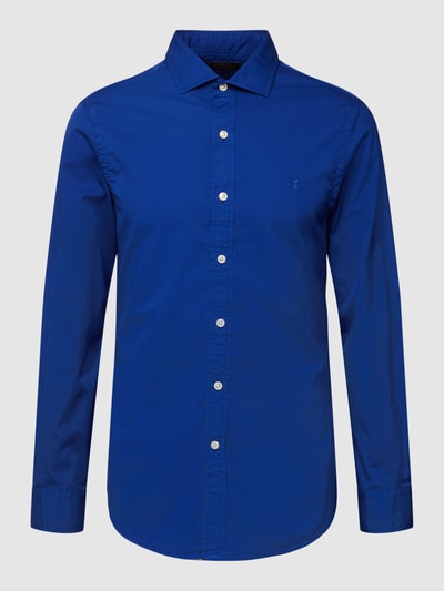 Polo Ralph Lauren Slim fit vrijetijdsoverhemd met logostitching Koningsblauw - 2