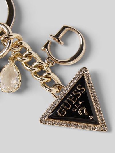 Guess Schlüsselanhänger mit Label-Details Black 2