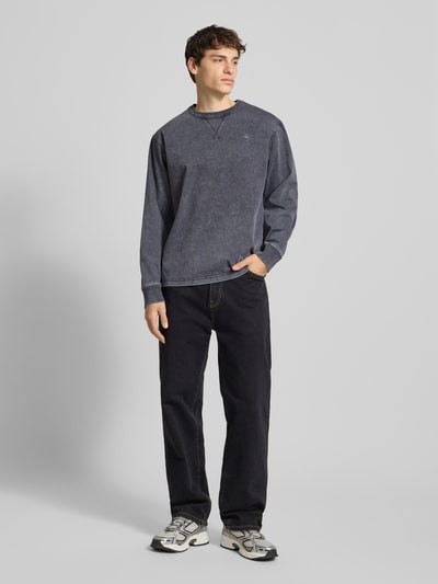 G-Star Raw Longsleeve mit gerippten Abschlüssen Anthrazit 1