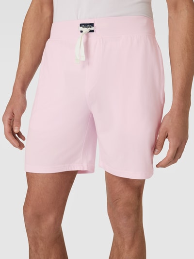 Polo Ralph Lauren Underwear Szorty z dzianiny dresowej o kroju slim fit z wyhaftowanym logo model ‘SUMMER’ Różowy 3