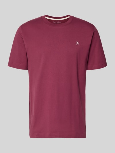 Marc O'Polo Regular Fit T-Shirt aus reiner Baumwolle Dunkelrot 2