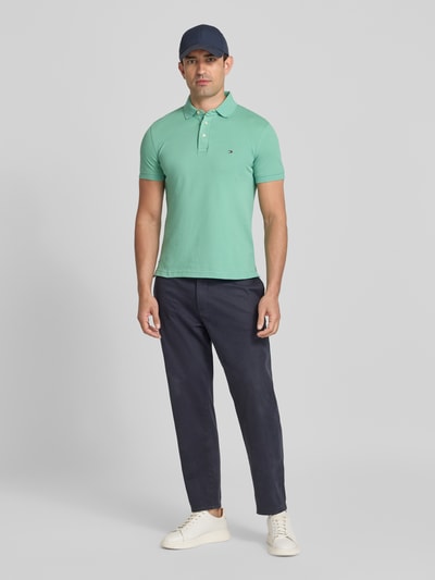 Tommy Hilfiger Slim Fit Poloshirt aus Baumwoll-Elasthan-Mix Apfel 1