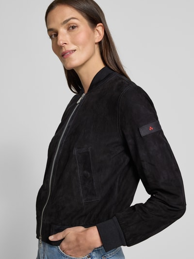 Peuterey Blouson in Leder-Optik Modell 'Choisya' Marine 3