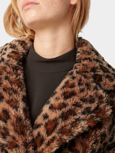 Meteo by Yves Salomon Jacke mit Animal-Print Hellbraun 6