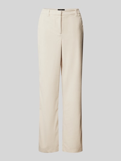 Vero Moda Straight Fit Cordhose mit Schiebehaken und Reißverschluss Modell 'NORA' Beige 2