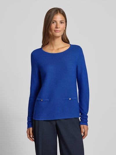 Betty Barclay Sweter z dzianiny z okrągłym dekoltem Królewski niebieski 4