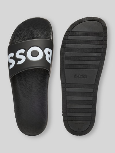 BOSS Badeschuhe mit Logo-Print Modell 'ARYEH_SLID' Black 5