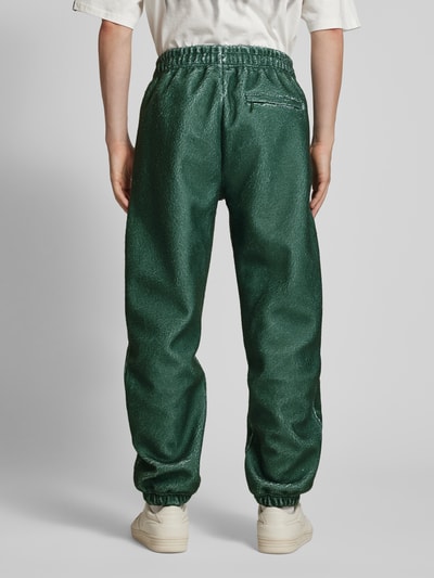 SERGIO TACCHINI Relaxed Fit Sweatpants mit Label-Stitching Modell 'COMO' Oliv 5