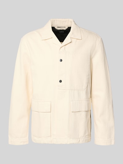 Produktfoto, Jacke mit Pattentaschen Modell 'Marseille' von G-Star Raw in Creme, Reine Baumwolle, Regular-Fit, Reverskragen, Knopfleiste, Pattentaschen, Rückenlänge bei Größe M: 71 cm, Schulterbreite: 47 cm, Brustweite: 48 cm, Ärmellänge: 63 cm, glatte Struktur