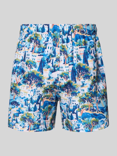 BOARDIES Badehose im Allover-Look Modell 'Ameliano' Blau 3