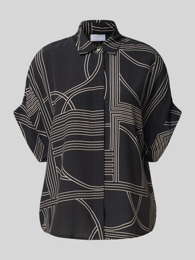 Jake*s Collection Regular Fit Bluse mit 1/2-Arm Black 2