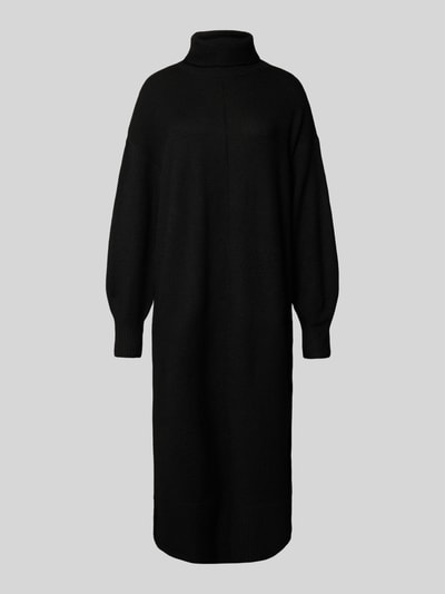 Pieces Oversized Strickkleid mit Wollanteil Modell 'MALOU' BLACK 2