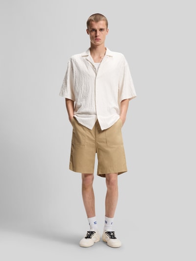 HUGO Blue Koszula casualowa o kroju relaxed fit z froty Złamany biały 1