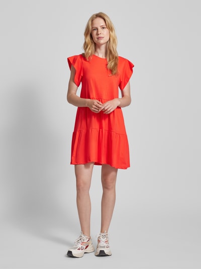 Vila Mini-jurk in laagjeslook, model 'SUMMER' Rood - 1