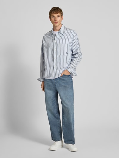 Only & Sons Loose fit jeans van puur katoen, model 'FADE' Rookblauw - 1