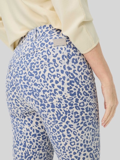 Raphaela By Brax slim fit smalle broek van katoenmix Blauw - 3