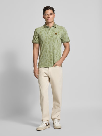 PME Legend Poloshirt met labeldetail Mintgroen - 1