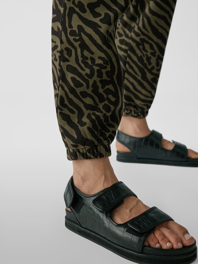 Dundas Sweathose mit Animal-Print Olivgrün 3