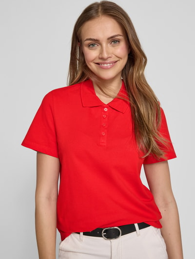 s.Oliver RED LABEL Regular fit poloshirt van katoenmix Rood - 3