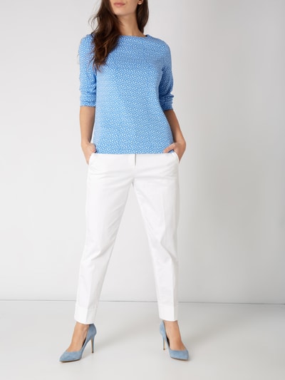 Christian Berg Woman Shirt mit Allover-Muster Blau 1